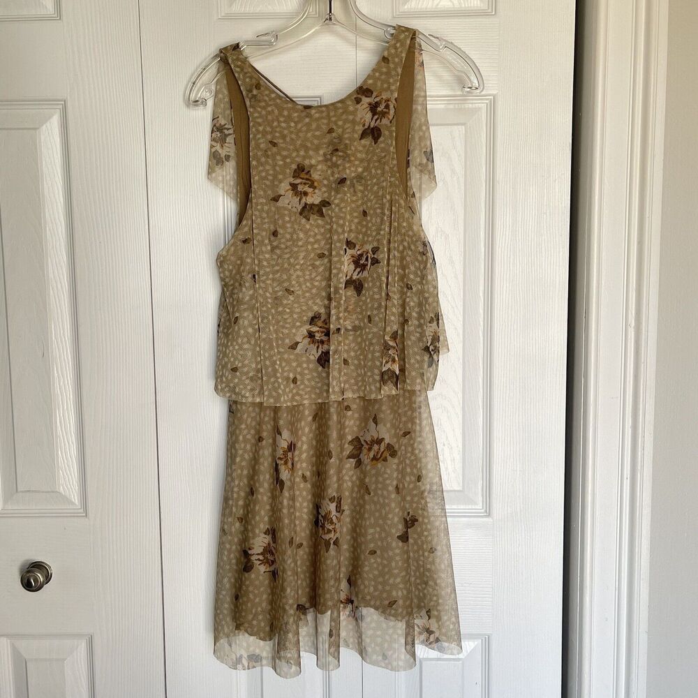 Kimchi Women Floral Mini Ruffle‎ Dress Size 0 Urban Outfitters Romantic - Picture 5 of 16